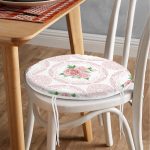 Oval Zipper Chair Pad Cushion