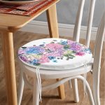 Oval Zipper Chair Pad Cushion