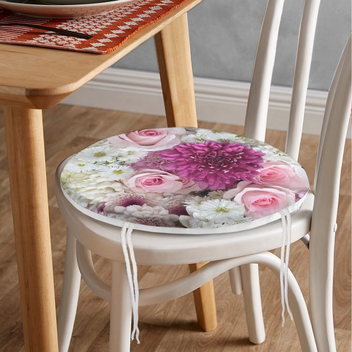 Oval Zipper Chair Pad Cushion