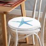 Oval Zipper Chair Pad Cushion