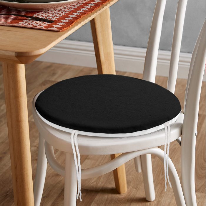 Oval Zipper Chair Pad Cushion
