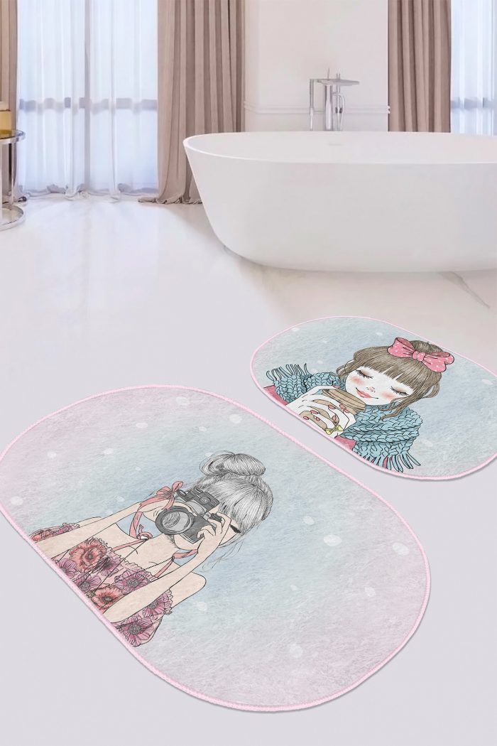 Oval Bath Mat Kitchen Mat