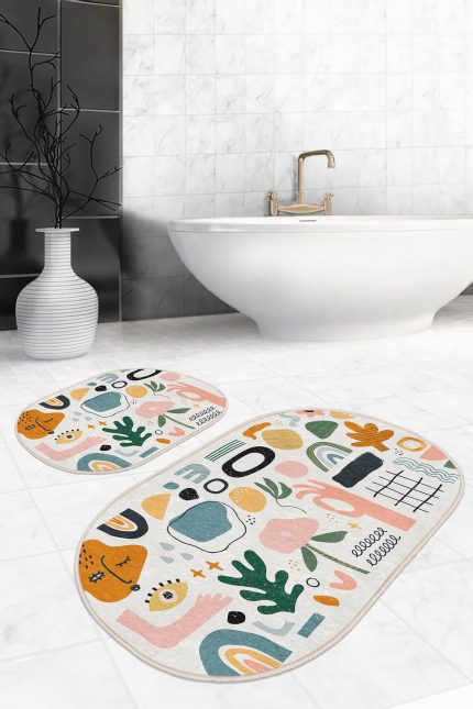 Oval Bath Mat Kitchen Mat