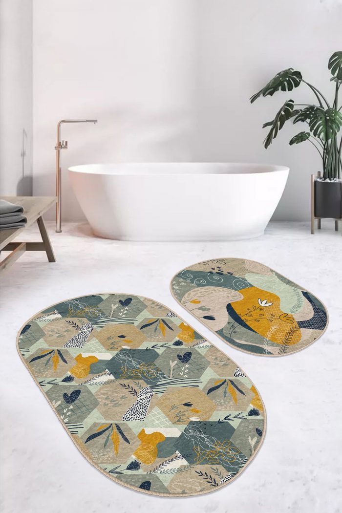 Oval Bath Mat Kitchen Mat