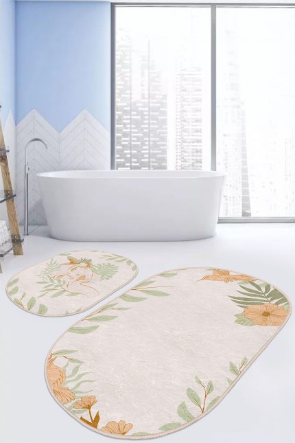 Oval Bath Mat Kitchen Mat