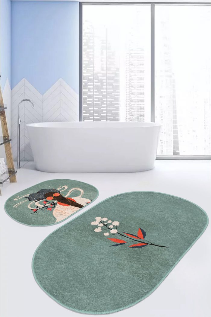 Oval Bath Mat Kitchen Mat