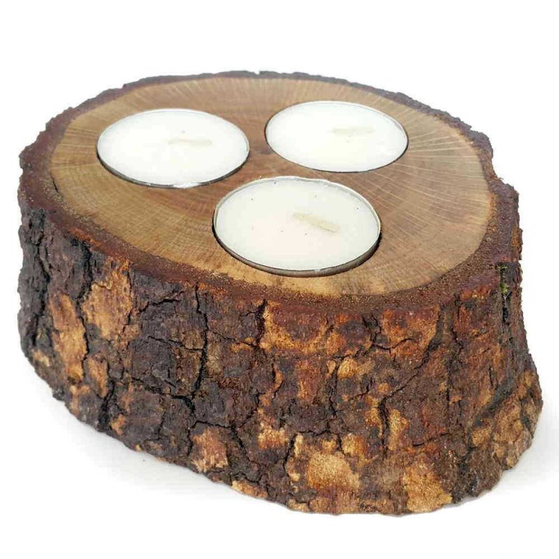 Wooden Candle Holder